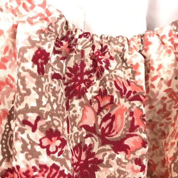 Madewell Silk Cold Shoulder Dress In Paisley M & L - Picture 7 of 7